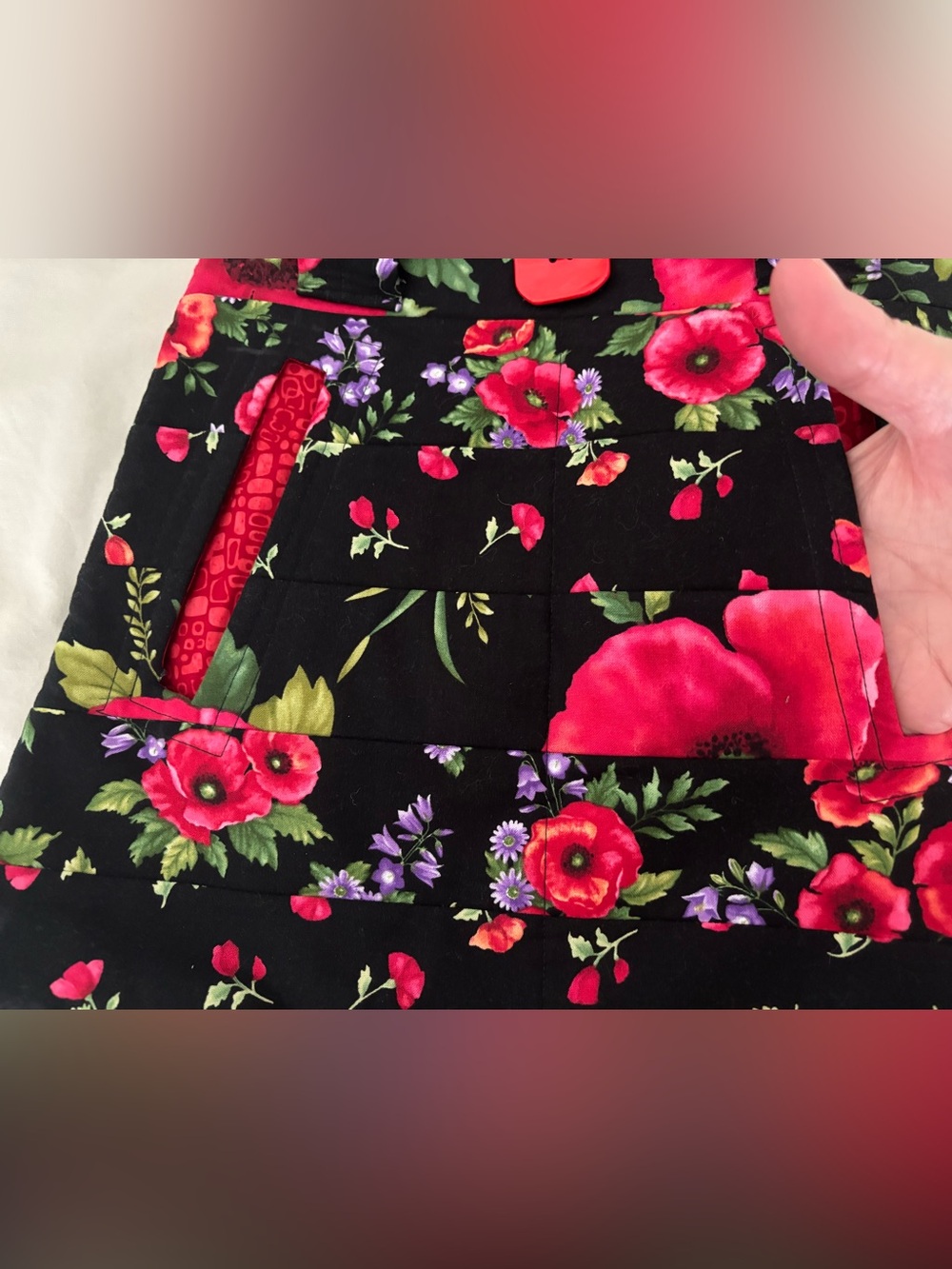 New Handmade Quilted Tote - Quality 100% Cotton Fabrics - Lined - Expert Quality - Picture 7 of 10